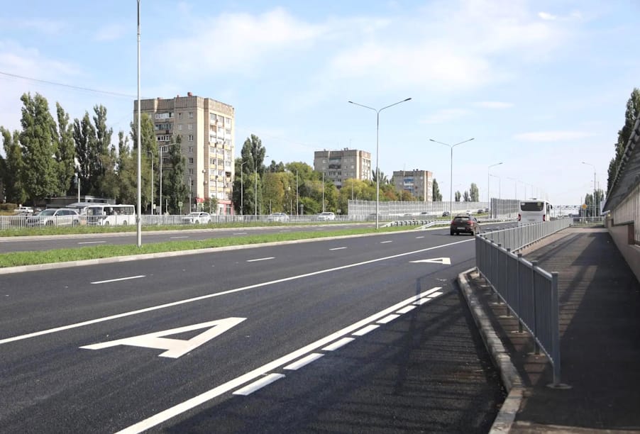 В Воронеже завершаются работы по реконструкции Остужевской развязки