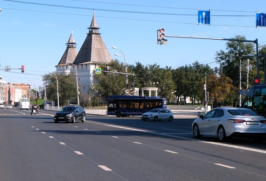 В Астрахани отремонтирована улица Костина и участок Адмиралтейской

